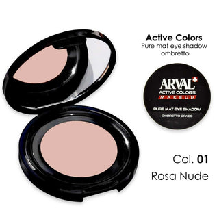 Arval Pure Mat Eye Shadow N. 01 - Rosa Nude Ombretto Opaco