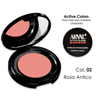 Arval Pure Mat Eye Shadow N. 02 - Rosa Antico Ombretto Opaco