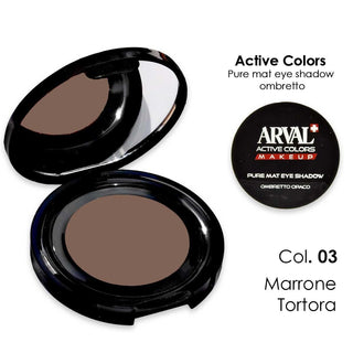 Arval Pure Mat Eye Shadow N. 03 - Marrone Tortora Ombretto Opaco