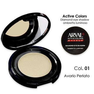 Arval Diamond Eye Shadow N. 01 - Avorio Perlato Ombretto Luminoso