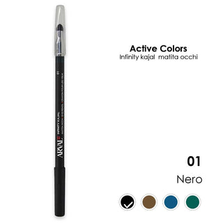 Arval Infinity Kajal N. 01 - Nero Matita Occhi - Legno