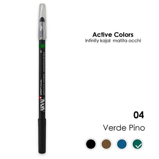 Arval Infinity Kajal N. 04 - Verde Pino Matita Occhi - Legno