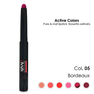 Arval Pure & Mat Rossetto N. 05 - Bordeaux Rossetto Satinato - Matitone