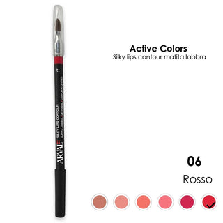 Arval Silky Lips Contour N. 06 - Rosso Matita Labbra - Legno