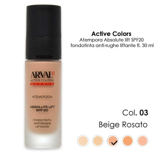 Arval Atempora - Absolute Lift Spf20 N. 03 - Beige Rosato Fondotinta Antirughe Liftante Fl 30Ml