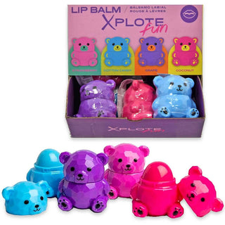 Xplote Balsamo labbra Fun Teddy Bear assortito — Balzám na rty