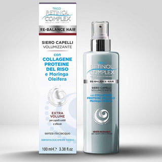 Retinol Complex Siero Capelli Volumizzante Collagene Prot.Riso + Moringa 100Ml