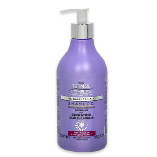 Keratin Complex Shampoo 500 Ml Intensivo Antigiallo Cheratina & Olio Di Camelia