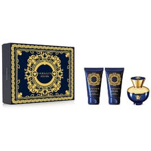 Versace Dylan Blue da donna box premium EDP 50 ml + lozione corpo 50 ml + gel doccia 50 ml 50ml