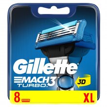 Gillette Mach 3 Turbo - Testa di ricambio contenuto 8pezzi