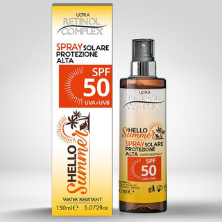 Retinol Complex Hello Summer Spray Solare Protezione Alta Spf 50 150 Ml
