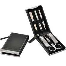 Conjunto de manicure preto Three-Seven - 6 ferramentas