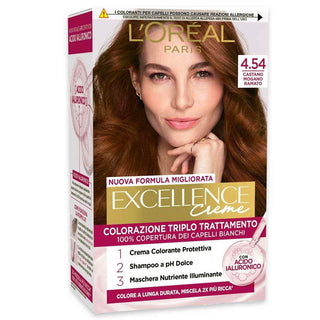 L'Oreal Colorazione Triplo Trattamento Excellence N 4.54