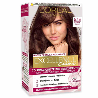 L'Oreal Colorazione Triplo Trattamento Excellence N 5.15 Marron Glace