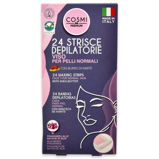 Cosmi Strisce Viso Con Burro Di Karite 24Pezzi
