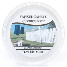 Yankee Candle Scenterpiece Easy MeltCup Clean Algodão (cera para lâmpada de aroma) - 61,0 g