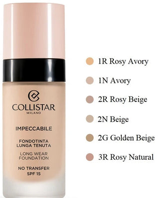 Collistar Langanhaltende Make-up-Grundlage SPF 15 Impeccable 30 ml - Farbton: 2G Golden Beige