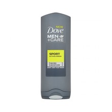 Dove 남성용 스포츠 액티브 프레시 UOMO + 케어 리프레싱 샤워젤 (바디 & 페이스 클렌저) - 400ml