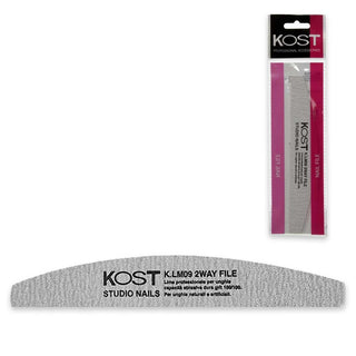 Kost lima per unghie studio nails 2way file grit 100/100 kost lm09
