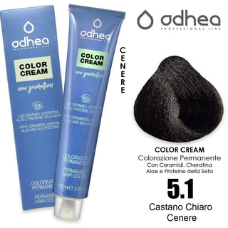 Odhea Color Crema Con Ammoniaca 100 Ml - 5.1 Castano Chiaro Cenere