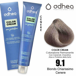 Odhea Color Crema Con Ammoniaca 100 Ml - 9.1 Biondo Chiarissimo Cenere