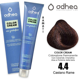 Odhea Color Crema Con Ammoniaca 100 Ml - 4.4 Castano Rame