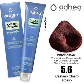 Odhea Color Crema Con Ammoniaca 100 Ml - 5.6 Castano Chiaro Rosso