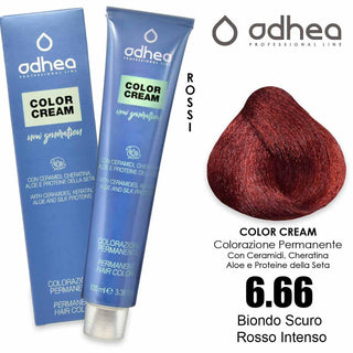Odhea Color Crema Con Ammoniaca 100 Ml - 6.66 Biondo Scuro Rosso Intenso