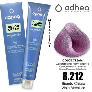 Odhea Color Crema Con Ammoniaca 100 Ml - 8.212 Metalli Purple