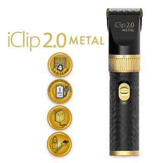 Giubra Máquina de cortar cabelo Giubra Iclip 2.0 Metal Preto 