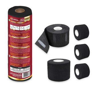 Giubra Carta Collo High Quality Preta Altamente Elástica De 30 A 64 Cm (5 Rolos) 