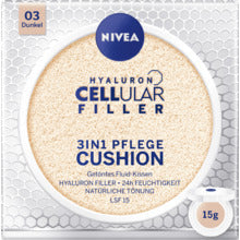 Nivea Hyaluron Cellular Filler 3 i 1 Care Cushion Makeup SPF15 - Lätt täckande svampmakeup 15 g 01 Light