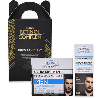 Retinol Complex Face Bossidante Men Crema Viso Anti-Age 50 Ml + Siero Viso Men 30 Ml