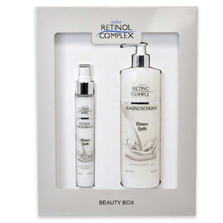 Retinol Cofanetto Bagnoschiuma 500 Ml + Acqua Corpo 75 Ml Bianco Latte