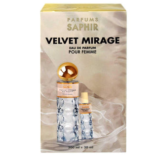 Cofanetto Regalo Saphir: Edp 200 Ml + Edp Velvet Mirage 30 Ml