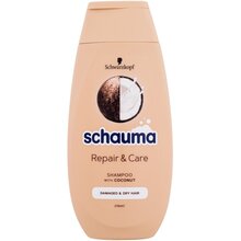 Schwarzkopf Profesjonell Schauma Repair & Care Shampoo med sheasmør og kokosnøttekstrakter - 250 ml