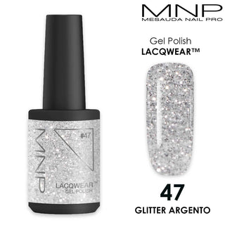 Mesauda Lacqwear Mnp 10 Ml Gel Polish 47 Glitter Argento