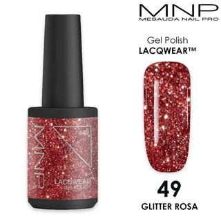 Mesauda Lacqwear Mnp 10 Ml Gel Polish 49 Glitter Rosa