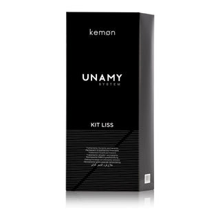 Unamy System Liss Set Kemon: Start, Shampoo per capelli, 20 ml + Crema Liss, Maschera crema trattamento capelli, 250 ml + Neutralizzante Liss, Maschera lozione trattamento capelli, 250 ml
