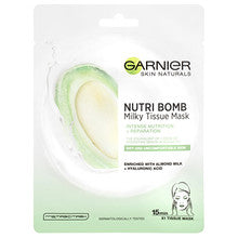 Garnier Маска-пленка для лица с молочным миндальным молоком Skin Naturals для сухой и чувствительной кожи - 32,0 г