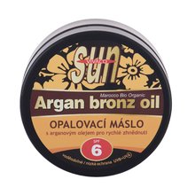 Vivaco Sun Argan Bronz Oil SPF6 - Tanning butter with argan oil for quick browning - 200 ml