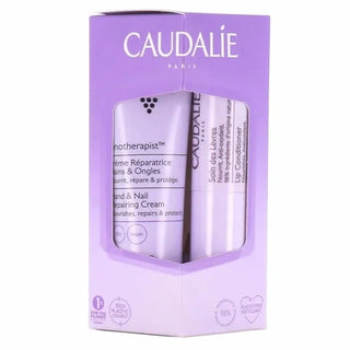 Caudalie Vinotherapist crema riparatrice mani e unghie 30 ml + balsamo labbra 4,5 g
