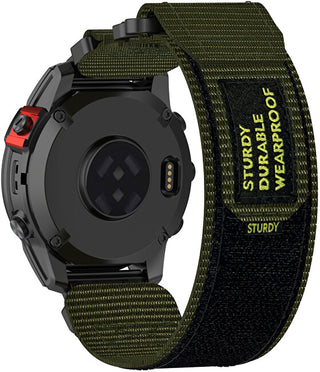 4Wrist Cinturino In Velcro Per Garmin 26 Mm - Verde