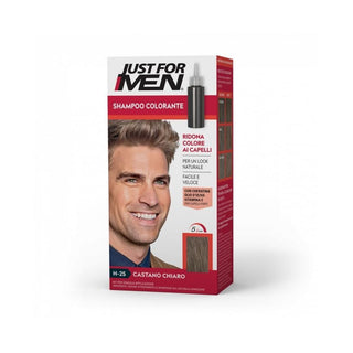 Just for Men Shampoo Colorante Castano Chiaro — Shampoo colorante