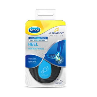 Scholl 平衡足跟矫形鞋垫（缓解疼痛鞋垫）1 对 - 款式：大号