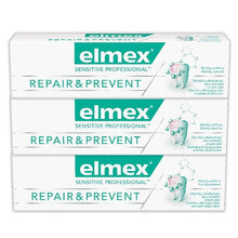 Elmex Sensitive Professional Repair & Prevent Trio Tandpasta (3 stk.) - Smertelindrende tandpasta - 75 ml