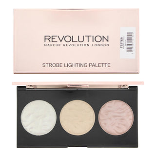 Makeup Revolution Strobe, palette di illuminanti per fard, 11 g