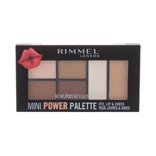 Rimmel Paletă Mini Power pentru ochi, buze și obraji decorativă 6,8 g 003 Queen