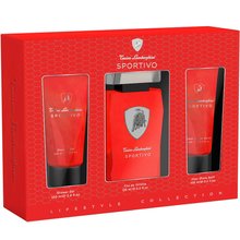 Lamborghini Set regalo Sportivo EDT 125 ml, gel doccia 100 ml e After Shave Balsam (balsamo dopobarba) 100 ml 125 ml