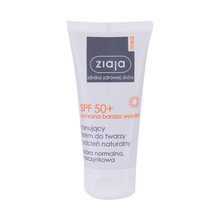 Ziaja Med Cremă protectoare colorată SPF50+ - Cremă solară ușoară pentru față - 50ml